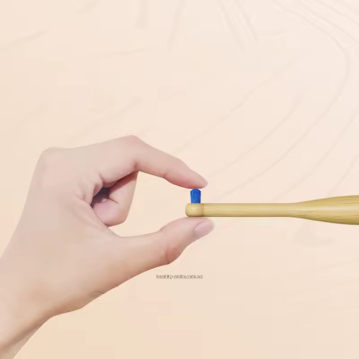 Монопучкова бамбукова зубна щітка